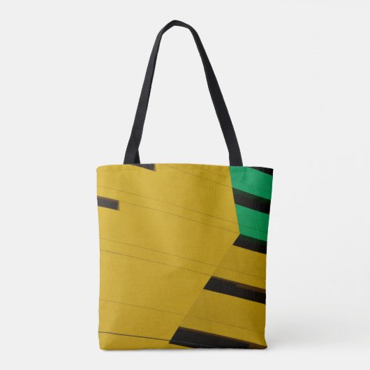 Tote Bag Panneau en bois vert et noir (Dos)