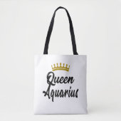 Tote Bag Panneau étoile Queen Aquarius Zodiac Horoscope (Devant)