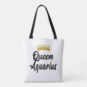 Tote Bag Panneau étoile Queen Aquarius Zodiac Horoscope (Dos)