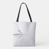 Tote Bag Panneau flèche droite sur le mur (Dos)