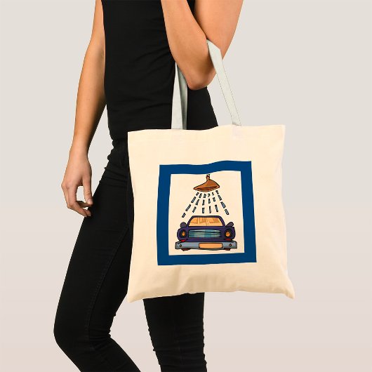 Tote Bag Panneau Lavage de voiture