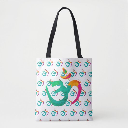 Tote Bag Panneau OM coloré (Devant)
