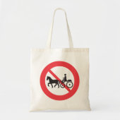 Tote Bag Panneau Pas de Véhicules Attelés (Devant)