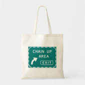 Tote Bag Panneau routier de la chaîne vers le haut (Devant)