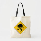 Tote Bag Panneau routier - Tornado (Devant)