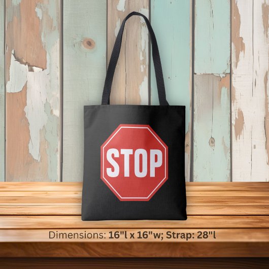 Tote Bag Panneau STOP