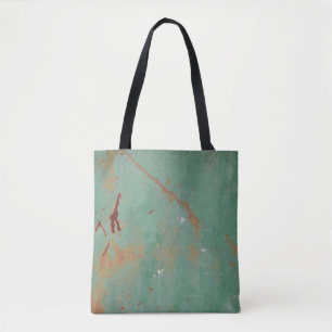 Tote Bag Panneau urbain patiné en métal texturé rouillé t