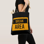 Tote Bag Panneau Zone de rupture (De près)