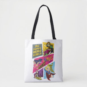 Tote Bag Panneaux d'action pour filles Super Hero DC