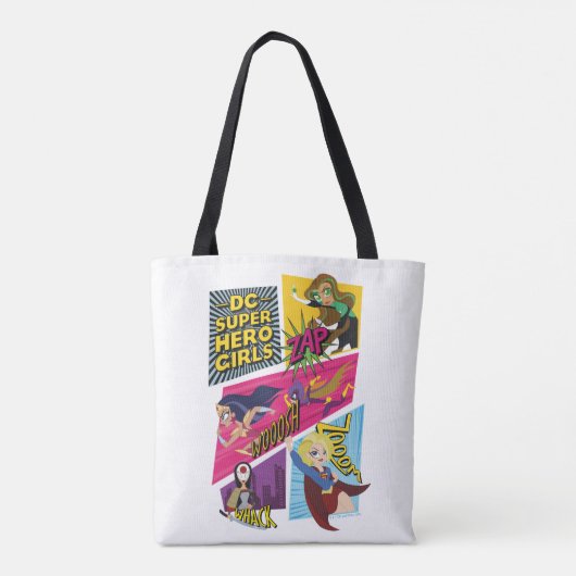 Tote Bag Panneaux d'action pour filles Super Hero DC (Dos)