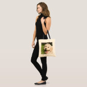Tote Bag Panneaux de chiot Goldendoodle (Devant (modèle))