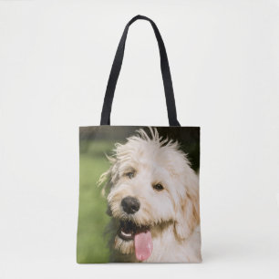 Tote Bag Panneaux de coquelicot de Goldendoodle