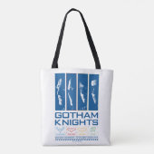 Tote Bag Panneaux de visage Gotham Knights (Dos)