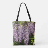 Tote Bag Pansement de la glycine violette florale (Dos)