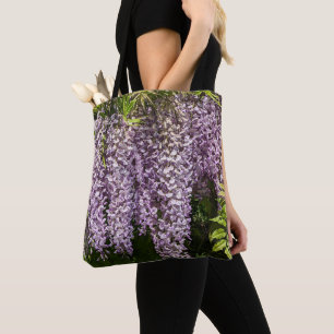 Tote Bag Pansement de la glycine violette florale