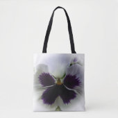 Tote Bag Pansement pourpre et blanc (Devant)