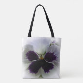 Tote Bag Pansement pourpre et blanc (Dos)