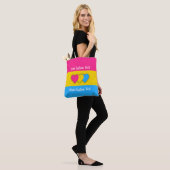 Tote Bag Pansexuality pride flag with text (Sur le modèle)