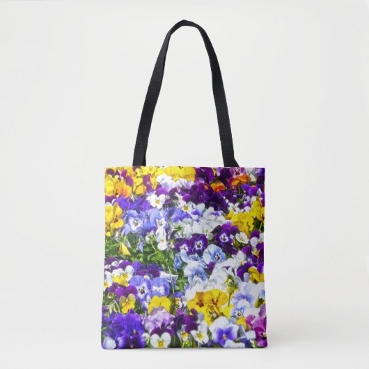 Tote Bag Pansies (Devant)