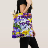 Tote Bag Pansies (De près)
