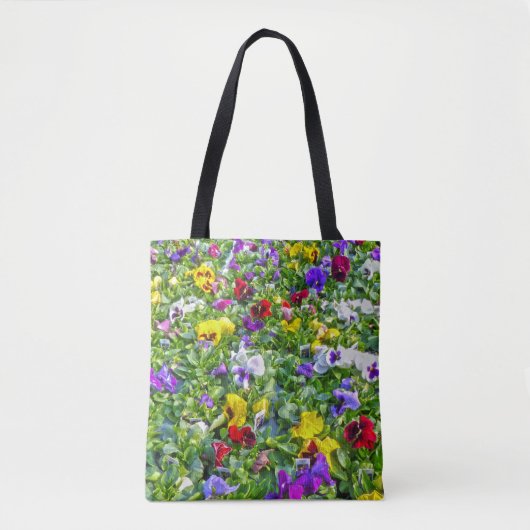 Tote Bag Pansies (Devant)