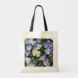 Tote Bag Pansies violettes Jardin Floral