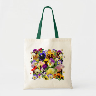 Tote Bag Pansy Patchwork