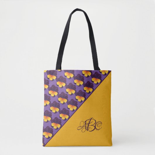 Tote Bag Pansy Power (Devant)