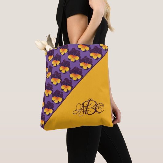 Tote Bag Pansy Power (De près)