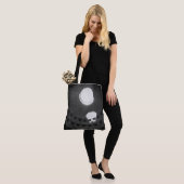 Tote Bag Panthéon Crâne clair Rome Italie Noir et Blanc (Sur le modèle)