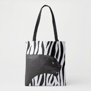 Tote Bag Panther noire par Toshi Yoshida