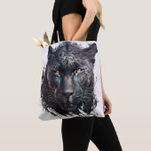 Tote Bag Panther Portrait Animal Peinture Faune En Plein Ai (De près)