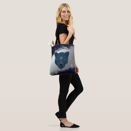 Tote Bag Panthère mystique avec Géode (Sur le modèle)
