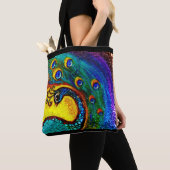 Tote Bag Paon de danse (De près)