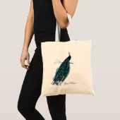 Tote Bag Paon vintage (Devant (produit))