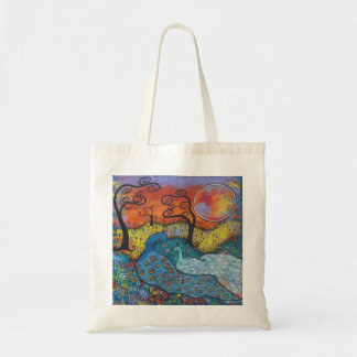 Tote Bag Paons enchantés