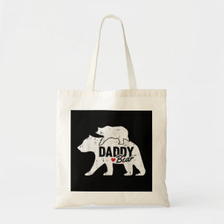 Tote Bag Papa Bear Fête des pères Cute Baby Cub Papa Papa-a