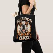 Tote Bag Papa Bouledogue – Cute Vintage Bouledogue Fête des (De près)
