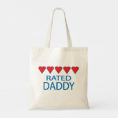 Tote Bag Papa cinq coeurs (Dos)