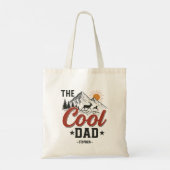 Tote Bag Papa Cool - Rustic Mountain et Deer Design (Dos)