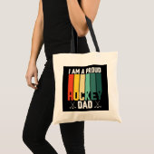 Tote Bag Papa de hockey fier (Devant (produit))