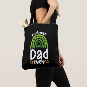 Tote Bag Papa le plus chanceux de la famille St Patrick's D