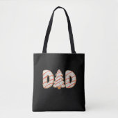 Tote Bag Papa Noël Arbre gâteau Mutation famille vacances (Devant)