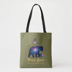 Tote Bag Papa Ours Cosmique & Ourson