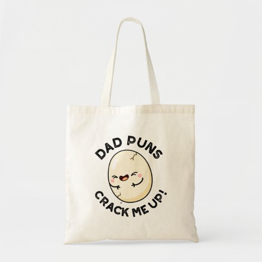 Tote Bag Papa Puns M'Accroche Un Jeu D'Oeufs Drôle (Devant)