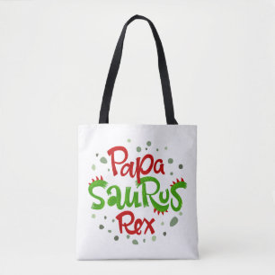 Tote Bag Papa Saurus Rex Graphic