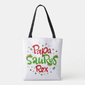 Tote Bag Papa Saurus Rex Graphic (Dos)