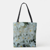 Tote Bag Paperwhite Narcissus Fleurs blanches délicates (Dos)