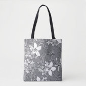 Tote Bag Papier mural à fleurs 2 (Devant)