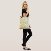 Tote Bag Papier mural à fleurs 3 (Sur le modèle)